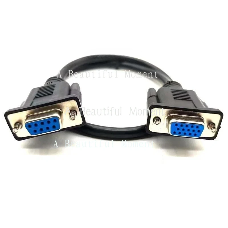 HH--맞춤형 DB9-DB15 3열 VGA RS232 남성-여성 핀홀 15핀 9핀 시리얼 포트 플러그 데이터 케이블