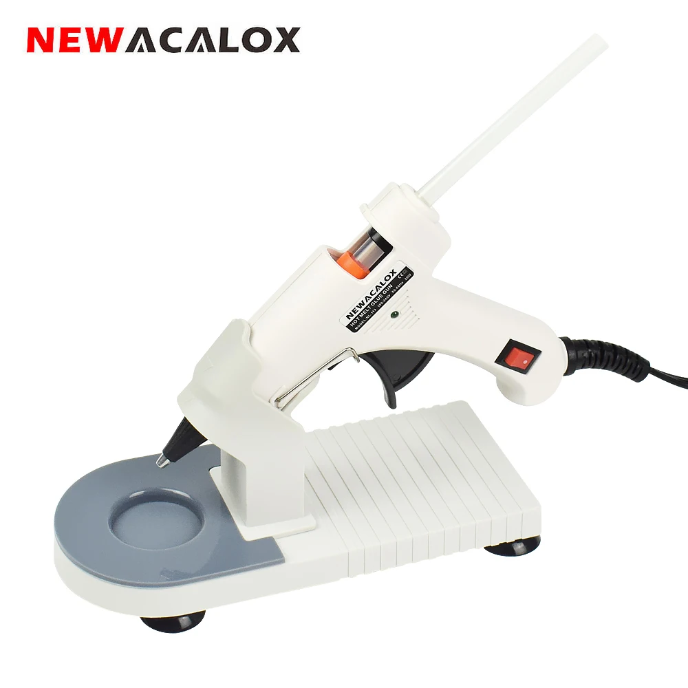 20W EU Plug Hot Melt Glue Gun Free 1pc 7mm Glue Stick Industrial Mini Guns Thermo Electric Heat Temperature Tool