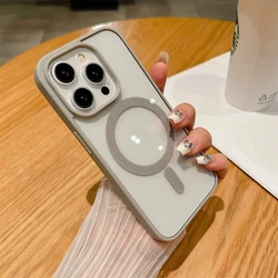Luxury Magsafe Original Magnetic Wireless Charging Case for 7 8 or SE2 SE3 (Grey)