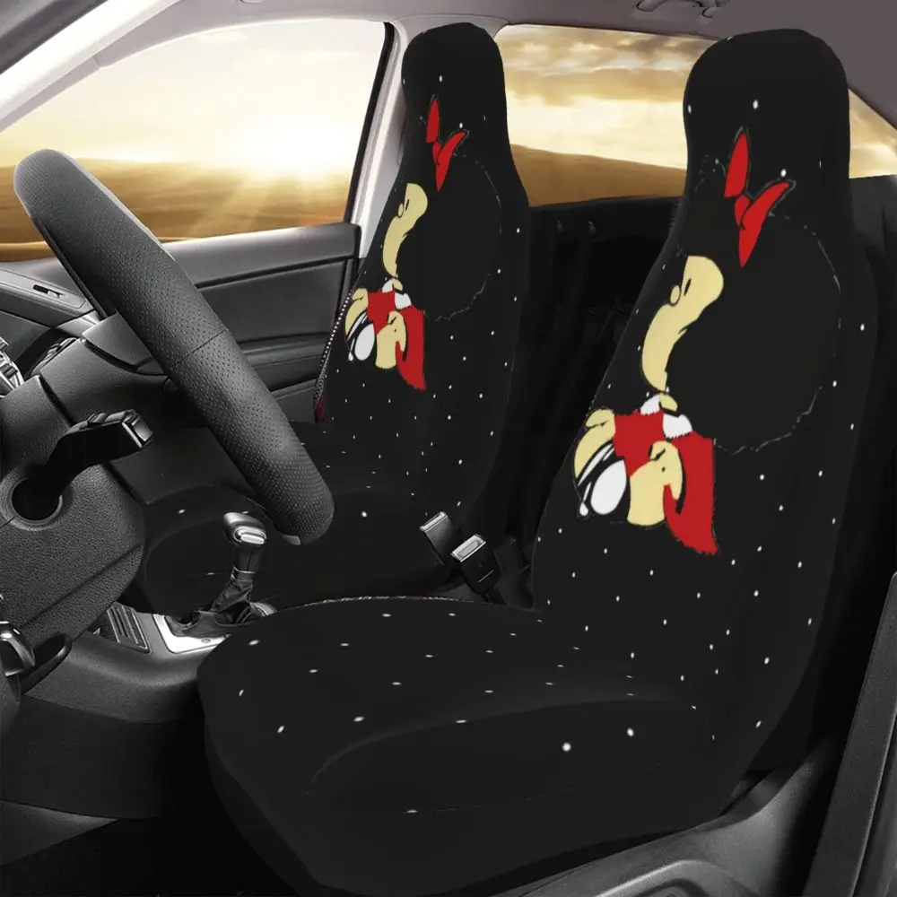 Housses D'appuie-tête Voiture Drôles - Lot De 2 Pièces - Élastique Et Confortables - Pour Longs Trajets Et Décoration - 10