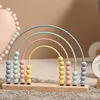 Wooden Abacus Montessori toys for kid Arithmetic Calculation Learning Educational Toy for Baby Wooden Bead Abacus Accessories 3