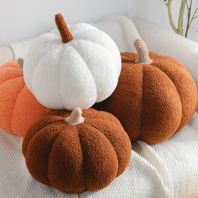 Hot Sale 20cm Funny Pumpkin Plush Pillow Creative Special-shaped Sofa Cushion Halloween Decoration Cute Children Plush Toys home decoration accessories european silver napkin clip paper towel rack bar special tkv supplies napkin seat silver plated