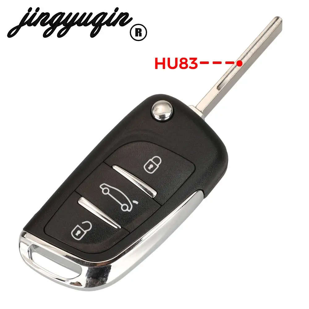 433Mhz ASK/FSK Filp Remote Key ID46 For Peugeot 207 Partner Citroen C2 C3 C4 C5 Berlingo Picasso CE0523 CE0536 fob car remote key,car key