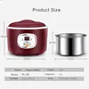 1.0L Electric Automatic Yogurt Maker Multifunctional Thermostatic Yogurt Machine Rice Wine Natto Machine Stainless Steel Liner 6