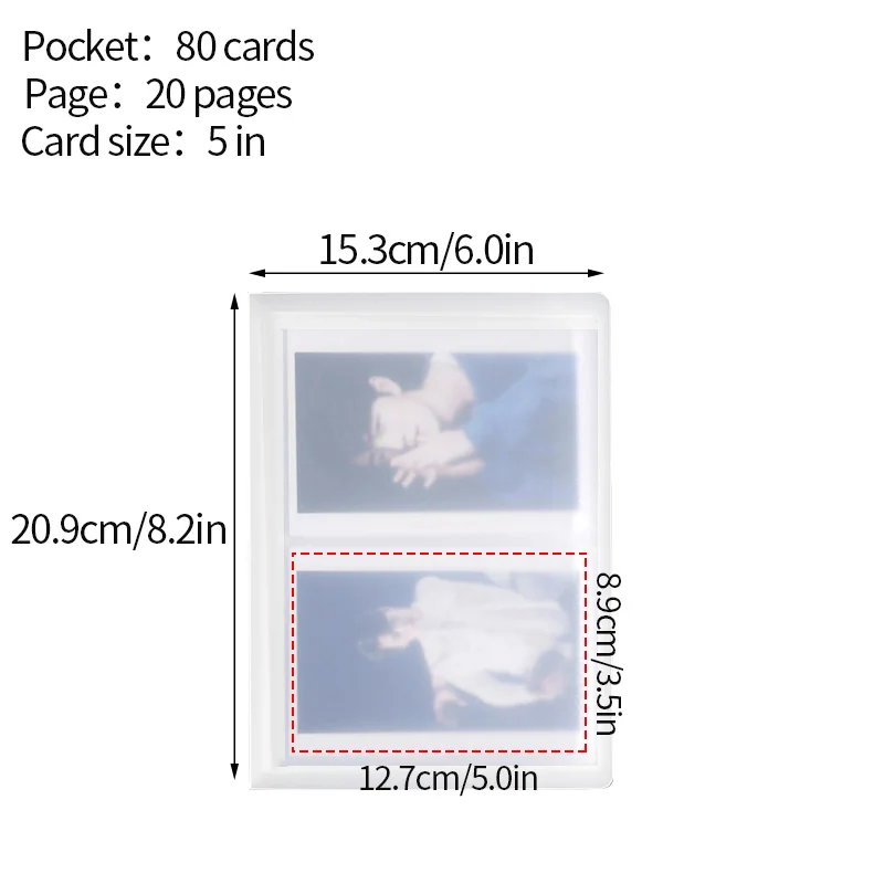 80 Pocket Mini Photo Album Transparent Polaroid Album Photo Card Holder  Mini Album Storage Collect Book Card Train Ticket Album - Photo Albums -  AliExpress