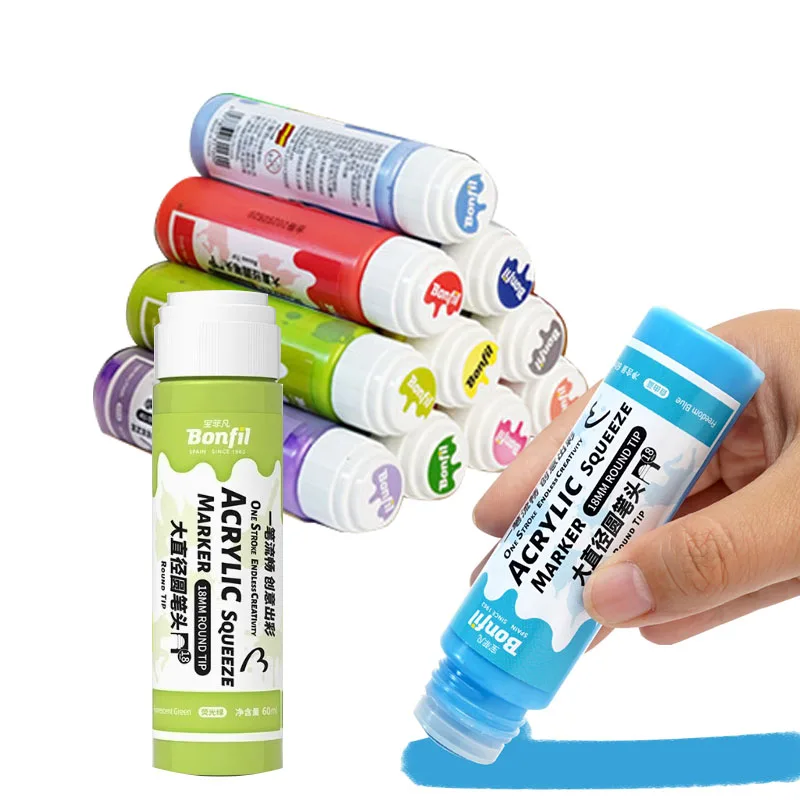 Waterproof Acrylic Graffiti Marker Pen Set for DIY Art