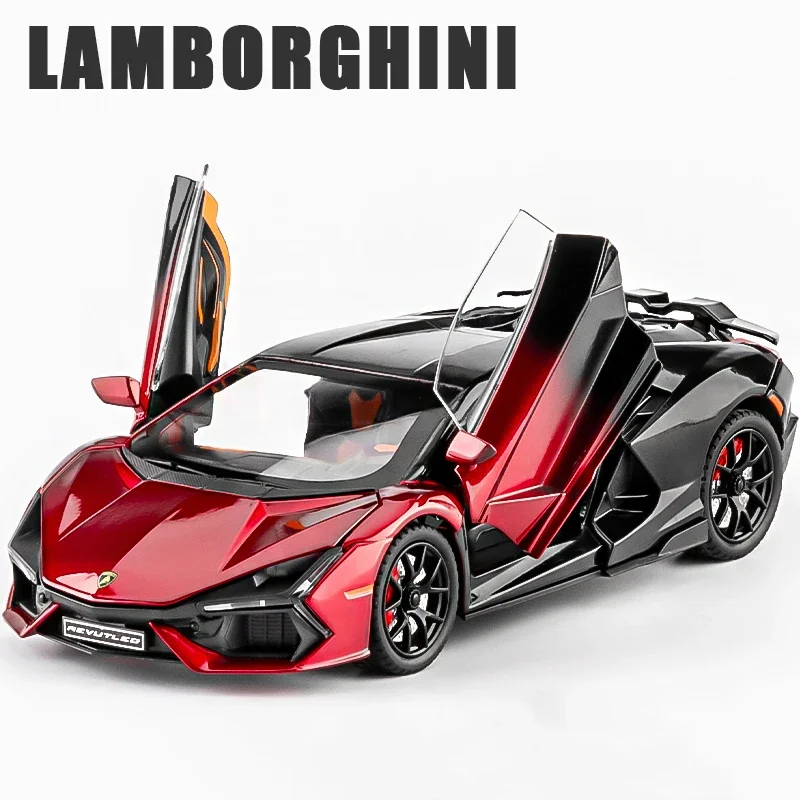 1:24 lamborghini revuelto liga em miniatura carro diecast metal