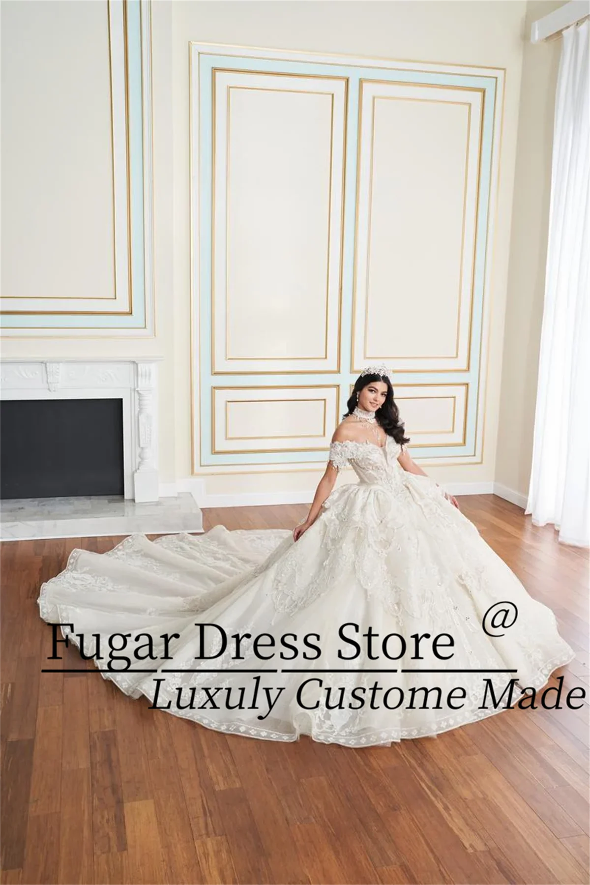 Elegance Quinceanera Dresses intricate bead decorations stone decorations sparkling sequins