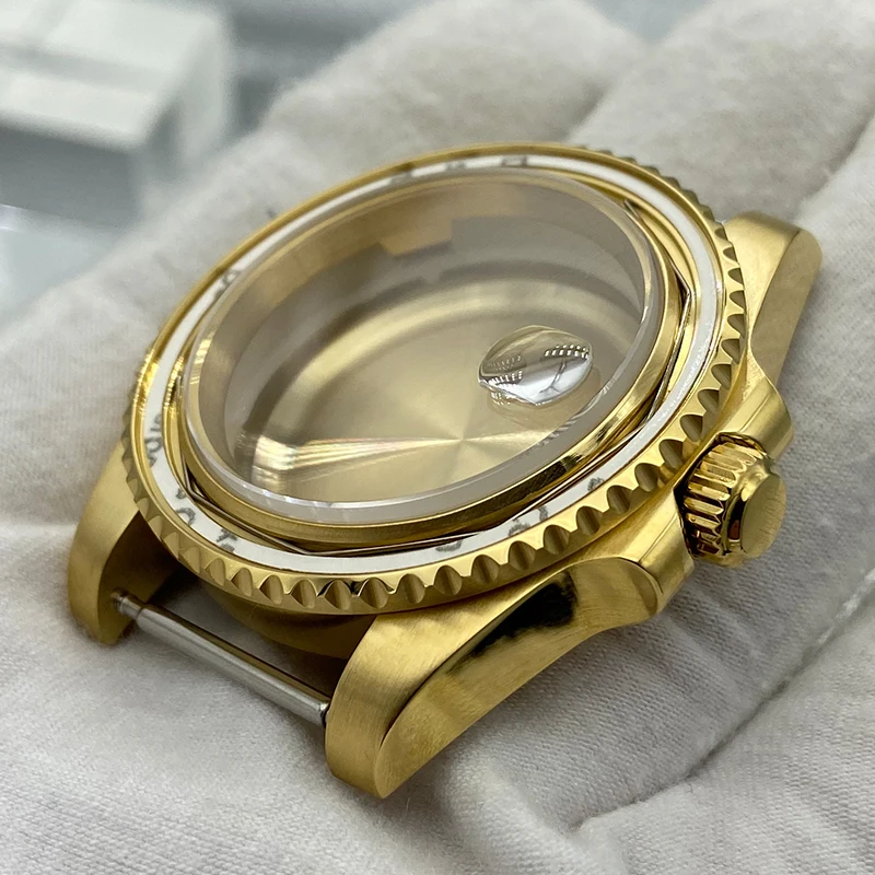 For Eta 2824 Miyota 8215 Seiko NH34 NH35 NH36 NH38 Movement 28.5mm Dial 40mm Men's Watches Cases Sapphire Crystal Glass  Parts