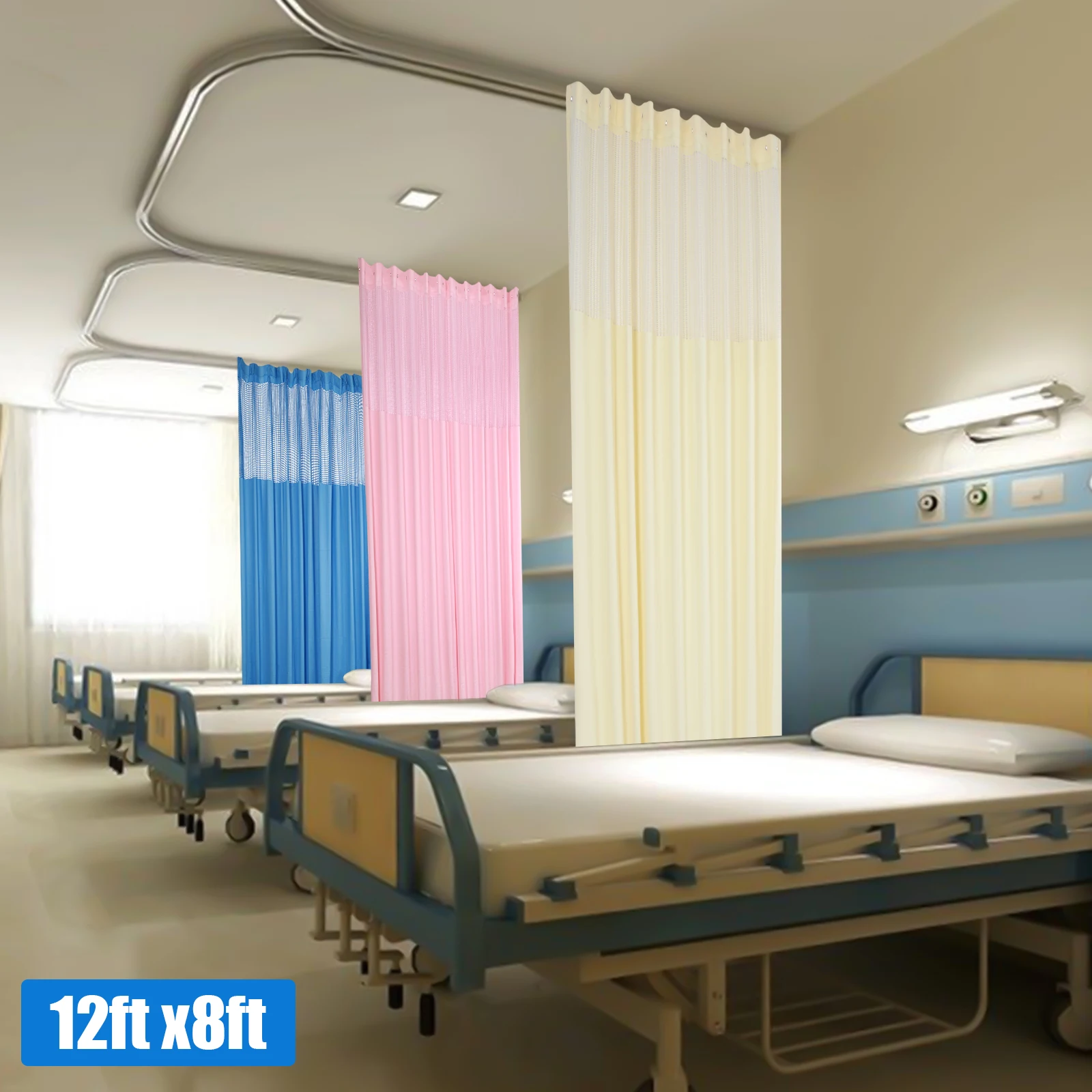 Mesh-Top Curtain: Air Circulation, and Balanced Room Temperature for a Relaxing and Comfortable Private Space 3