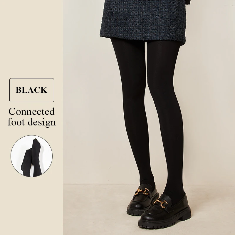 Description Picture 5 of itemKave Nude/black Tights Autunm and Early Winter Warm Velvet Pantyhose for Women Stress Slim Legs  Nude Leggings and Tights