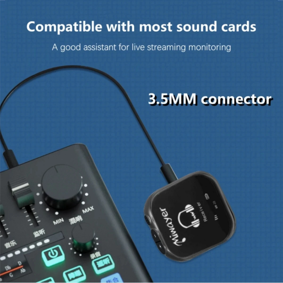5.8G Wireless In Ear Monitor System Transmitter Receiver System IEM with Transmitter Receiver Automatic Pairing