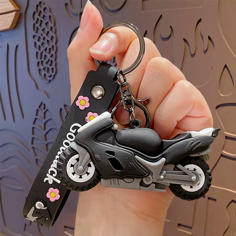 Metal Motorcycle Keychain Keyring Holder for Men Women