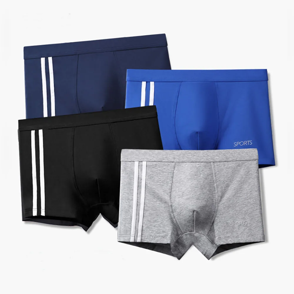 Mid-waisted Sexy Men's Cotton Sports Underwear Boxers Shorts Gay Male Solid Color Matching Flat Pants Underpants Free Shipping pregnant women underwear maternity cotton crotch four season high waisted shorts comfortable solid color pregnancy underpants