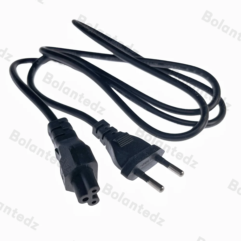 Power Cord AC Power Cord EU Euro US IEC C5 Cloverleaf 1.2m 4ft For AC Adapters Laptop Notebook