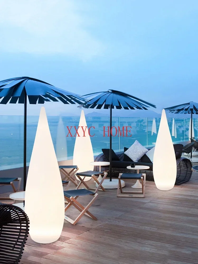 Outdoor luminous water drop  floor solar garden  lawn camping atmosphere waterproof online celebrity.