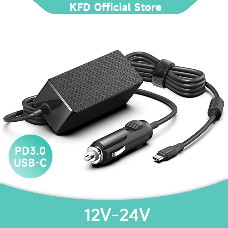 KFD-12V-24V-USB-C-Car-Charger-Power-Adapter-for-Power-station-Laptop ...