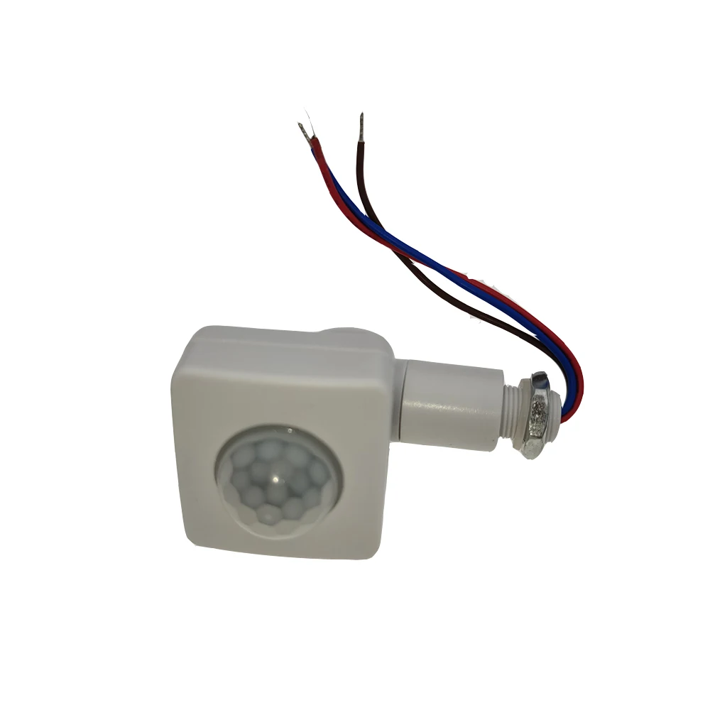 10MM 12MM PIR Motion Sensor Outdoor Indoor Infrared Light Switch With LED Light Sensitive AC 110-220V Time Delay Home