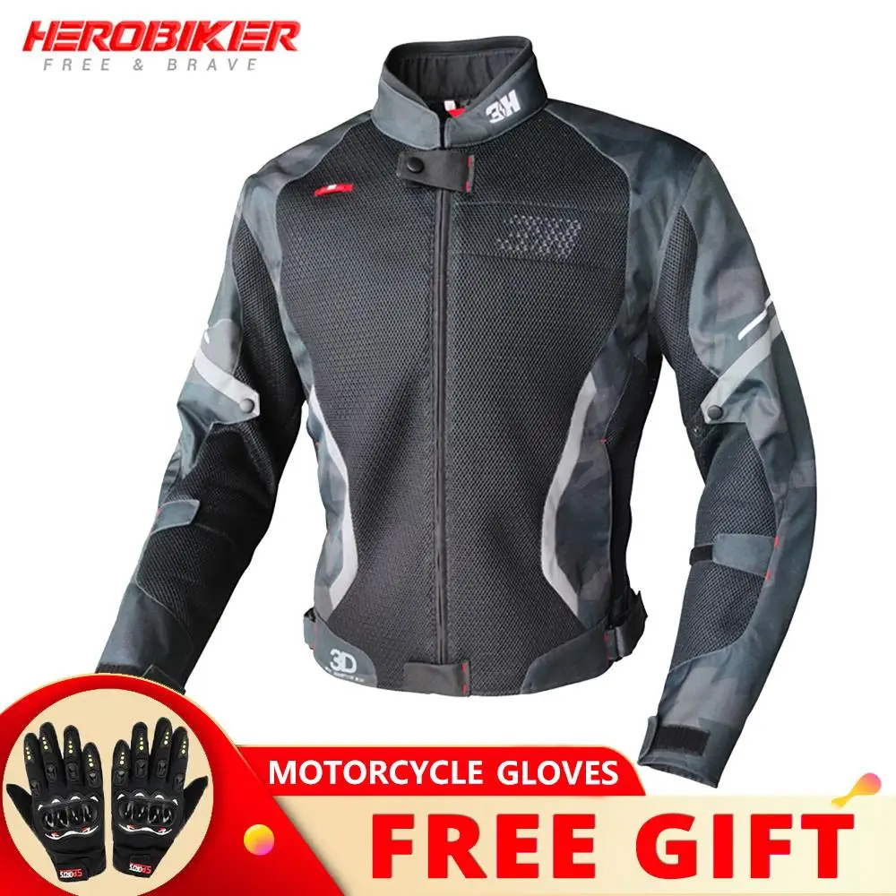 Summer Motorcycle Jacket Breathable Biker Jacket Abrasion Resistant Off-Road Clothes Wrestling Moto Reflective Motorcycle Cloth