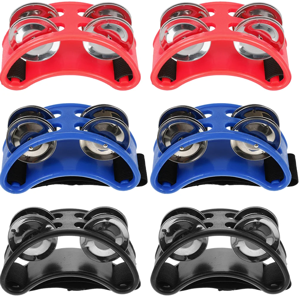 

Foot Jingle Bell Pedal Instrument Accessory Percussion Kid Music Show Tambourine for Adults Musical Instruments