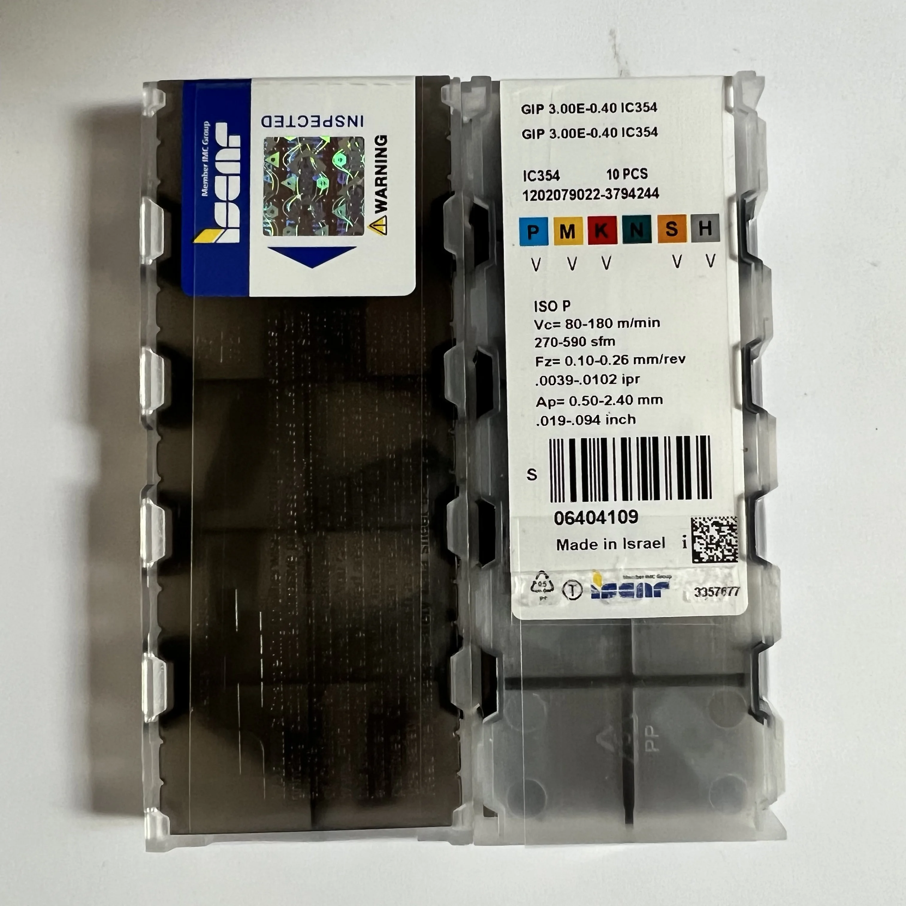 GIP3.00E-0.40 IC354 Original GIP3.00E-0.40 IC908 Slotted turning tool