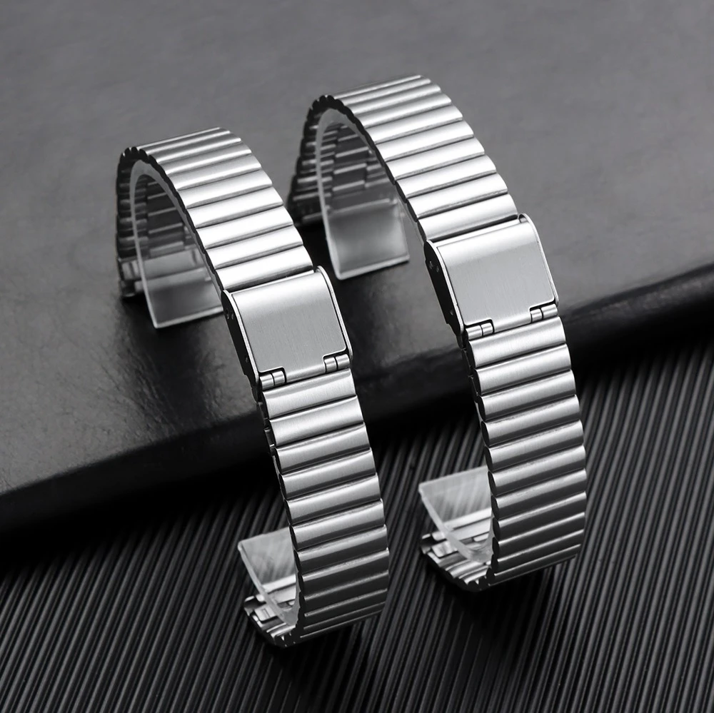 Stainless Steel Watch Band - Elegant Metal Strap in Multiple Sizes