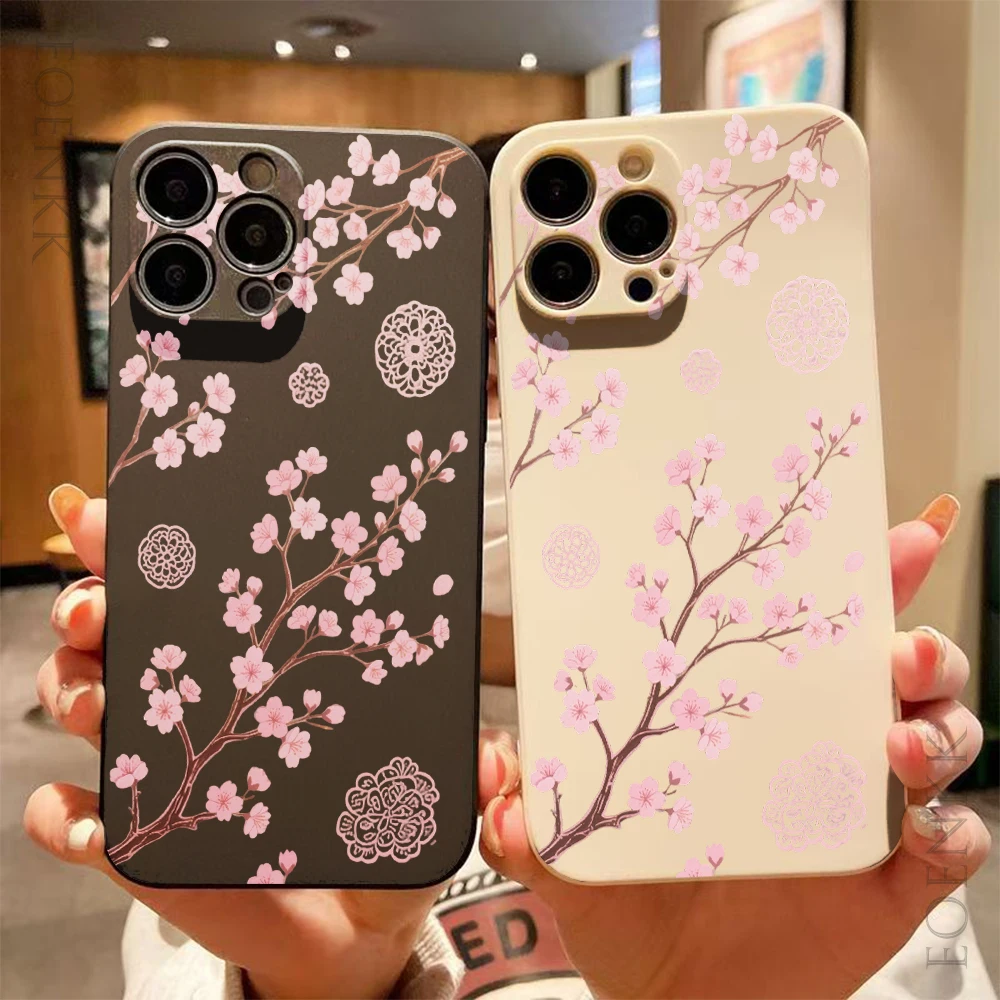 Pink Cherry Blossoms Slim Anti-Scratch Protective Case