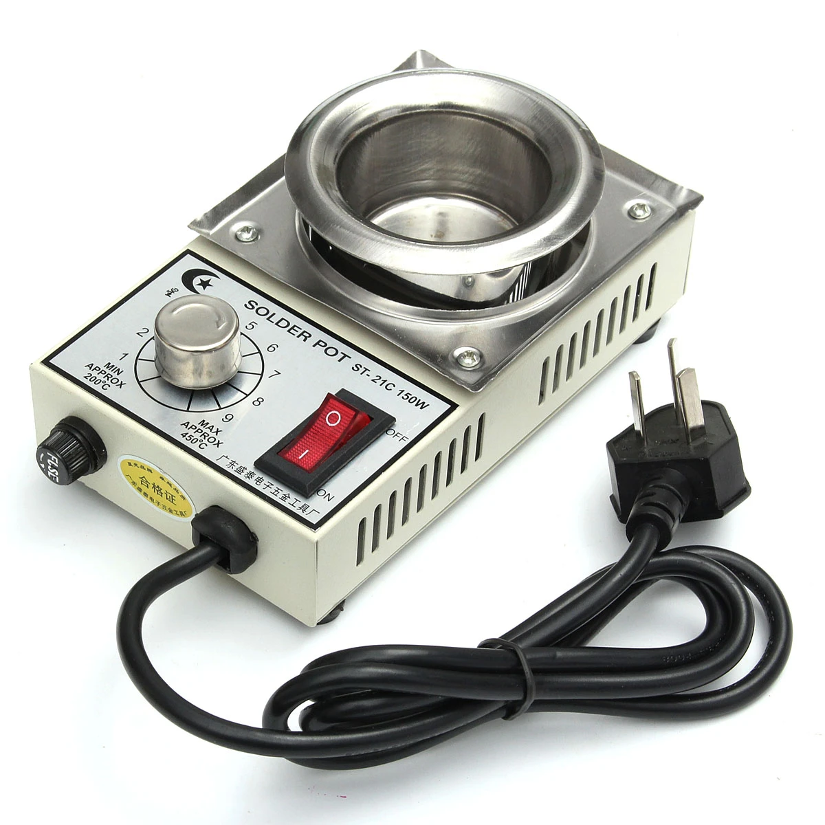 150W 220V High Quality Temperature Controlled Soldering Pot Melting Tin Pot Tin Cans hot air rework station