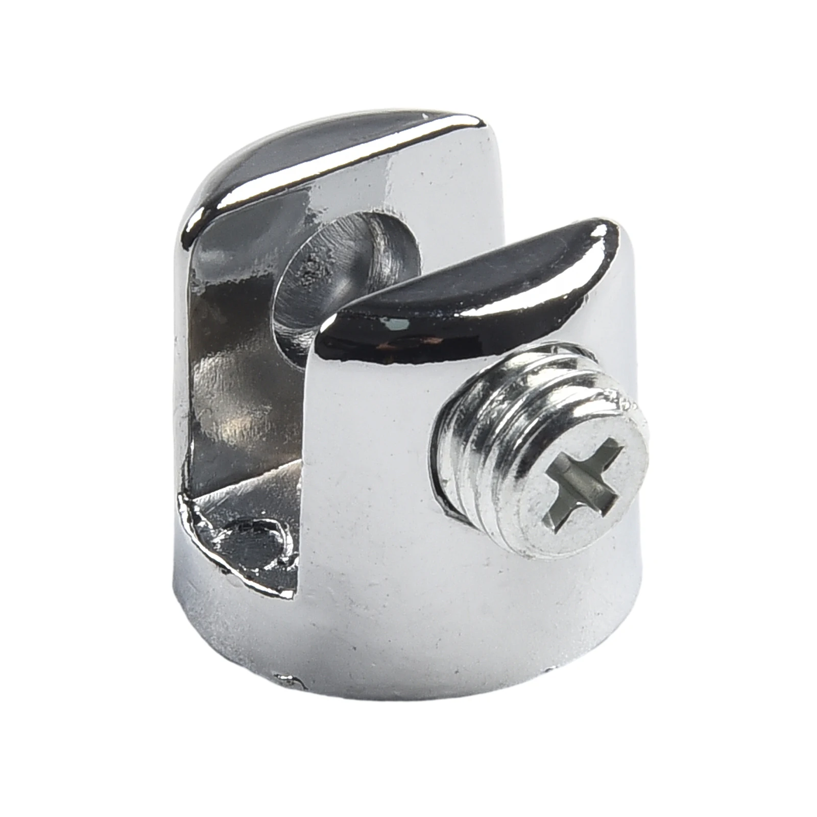 10Pcs 6mm to 8mm Glass Shelf Clamp Holder Brackets Clip Chrome Bathroom Mirror Tight Clips Door Hardware Parts