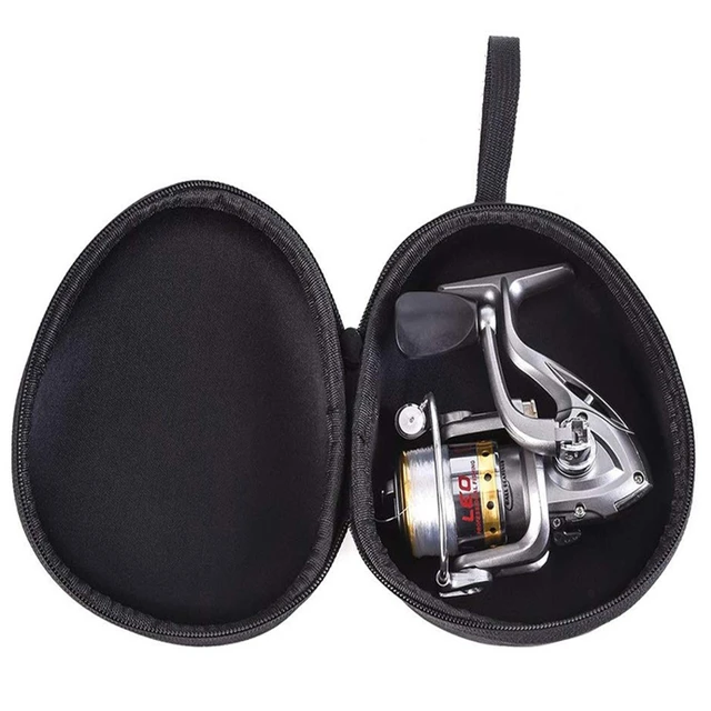 Portable Fishing Reel Bag EVA Waterproof Case Cover For Spinning