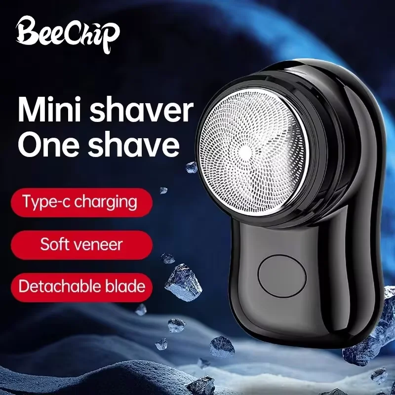 New Mini Portable Electric Usb Rechargeable Shaver Mens Razor Portable Waterproof Razor Travel Goods Waterproof Onboard mini electric shaver