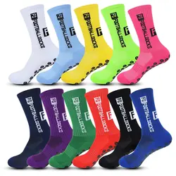 4 Pairs Non-slip Soccer Socks Men Women Sports Anti-Slip Football Socks Silicone Outdoor Grip Volleyball Cycling Basketball Sock