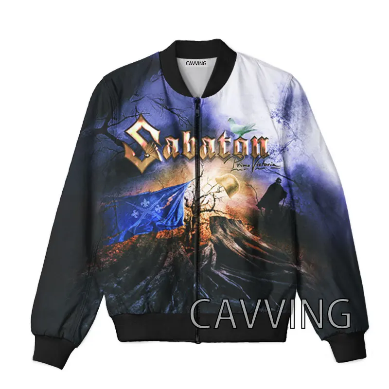 

CAVVING 3D Printed Rock Band Zipper Bomber Jackets Men Overcoat Mens Coat Zip Up Jackets for Women/Men Z02