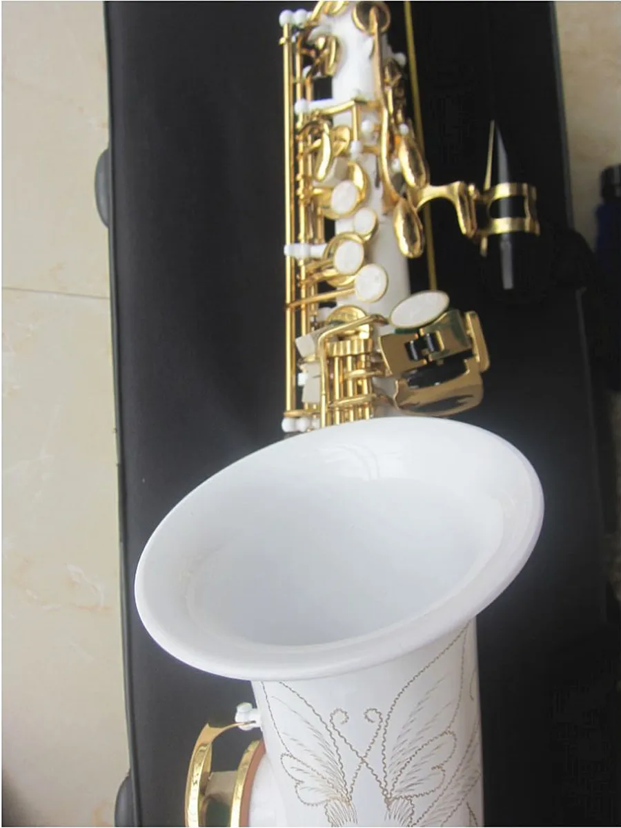 Best Quality Yanagis White Alto Saxophone A-992 Japan Brand Gold Key Sax E-Flat Music Instrument With Mouthpiece Professional