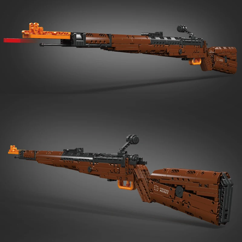 Mould King 14002 Block Gun Toys The MOC 98K Sniper Rifle Building