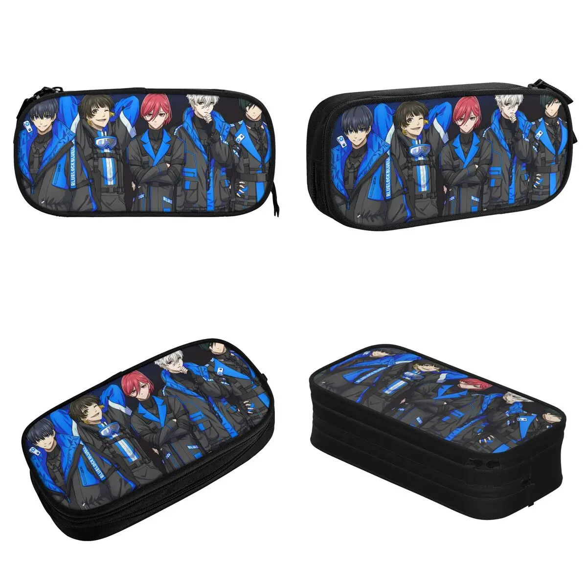 Anime Blue Lock Large Zippered Pencil Case