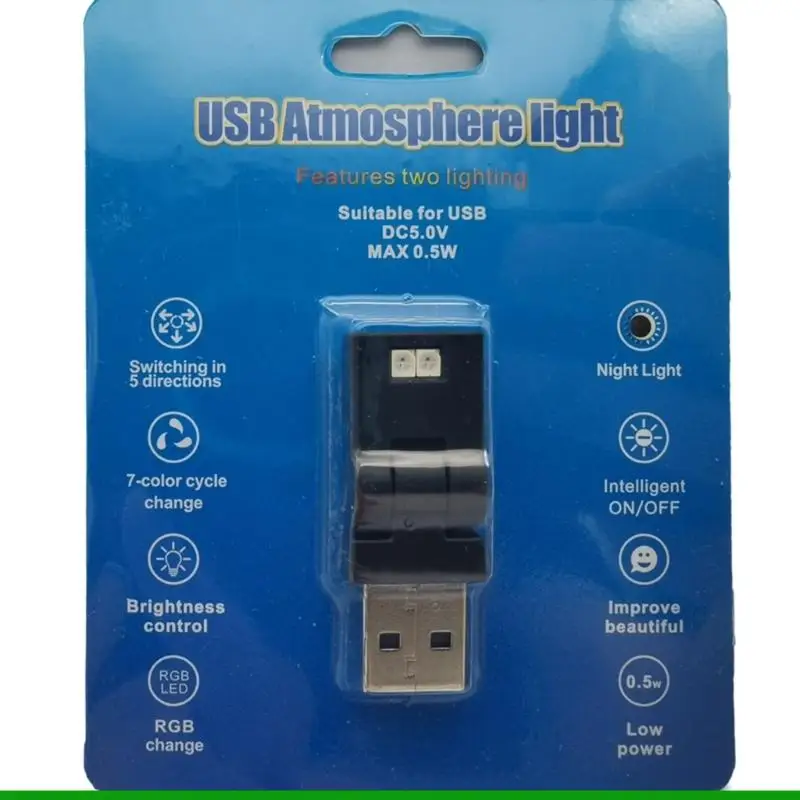 U55C USB LED 조명 자동차 LED 실내 조명 휴대용 주변 조명 조절 가능