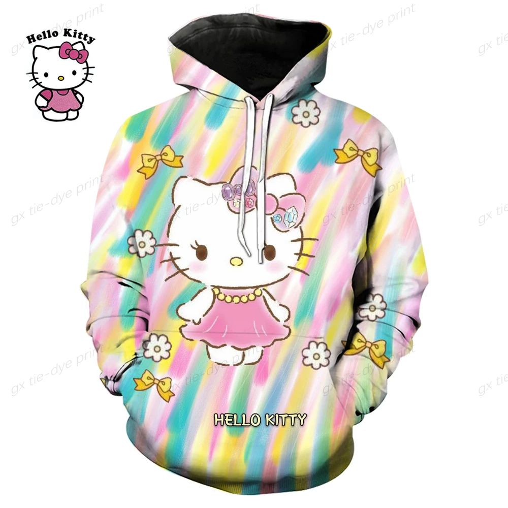 

Женский свитшот с длинным рукавом, с принтом Hello Kitty
