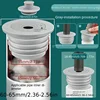 1PC Anti-backflow Odor Prevention Device For Sewer Pipes Kitchen Sinks Washing Machines Silicone Sealing Ring Drain Plug 6