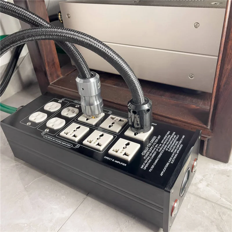 ELECT-2X 12AWG 하이엔드 Hifi 오디오 범용 AC 전원 케이블 디지털 플레이어 전력 증폭기용 전원 코드 미국 플러그 1 미터/3.28Ft