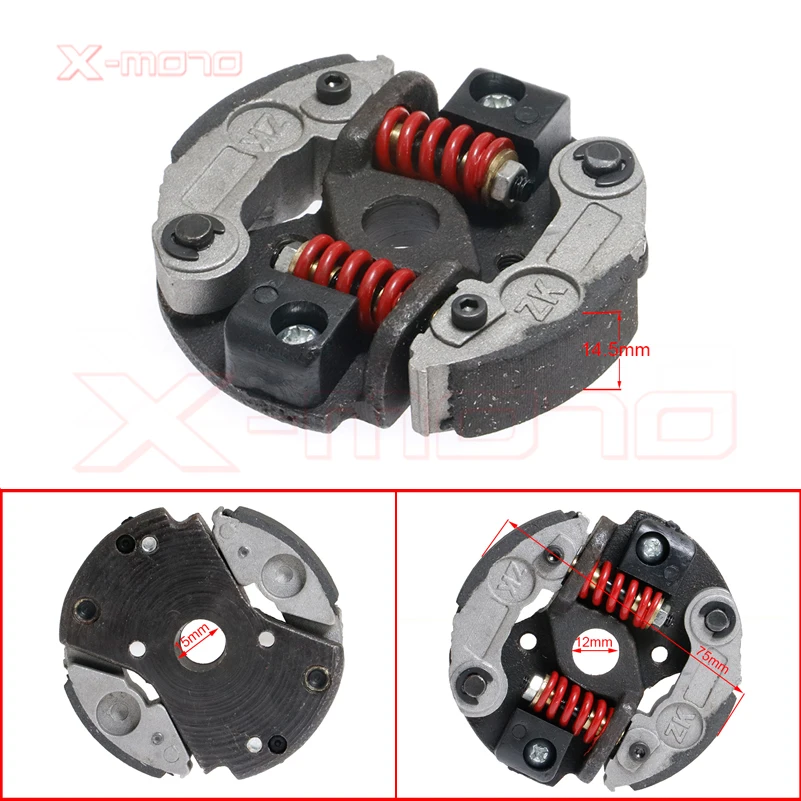 MOTOR Store Shoes 40-6/40-5/ for KTM50 Centrifugal Clutch Plate 49cc Mini Pocket Pit Quad ATV Dirt Ride Coffee motorcycle clutch spring set