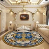 Round Short Pile European Carpets for Living Room Decoration Rugs for Bedroom Decor Carpet Non-slip Area Rug Thicken Floor Mats 3