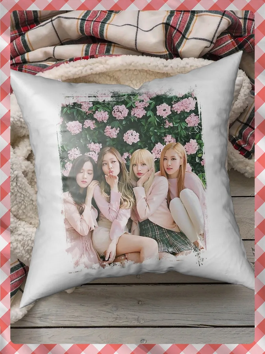 Pillow for sleep pillows printed BLACKPINK (блэкпинк K-pop girl group Fox джису розэ Jenny)-3075 pillow case gift |