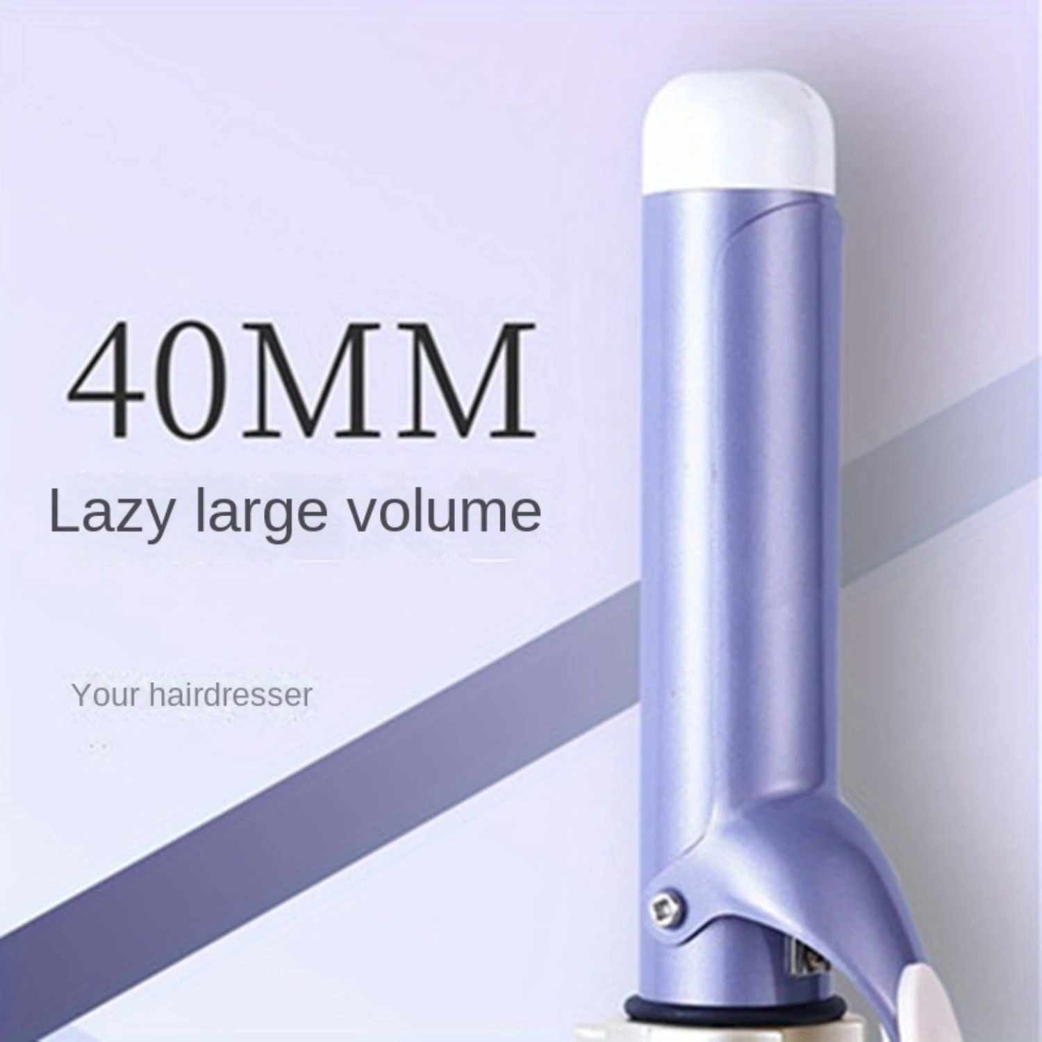 1pc 40mm Large Diameter Curling Rod for Long-lasting Waves & Curls