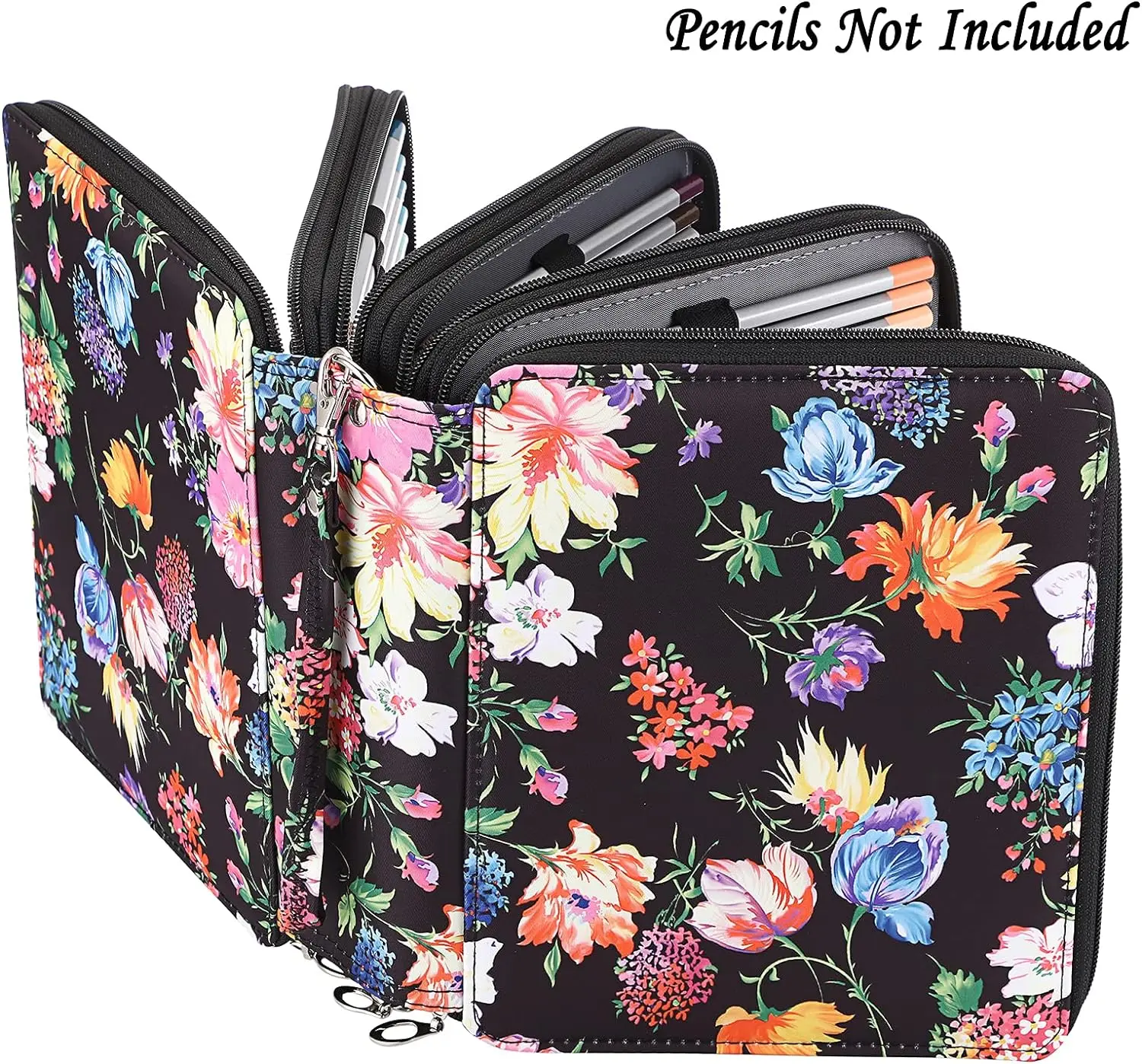 Povxlum Organizzatore di Astuccio a Matite di Colore 250 Slot con Borsa Portapenne di Grande Capacità con Chiusura per Studente o E