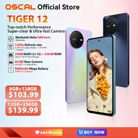 [World Premiere] OSCAL TIGER 12 Smartphone Android13 Helio G99 6.78'' 120Hz 2.4K Display Cell Phone 24GB 256GB 64MP Mobile Phone