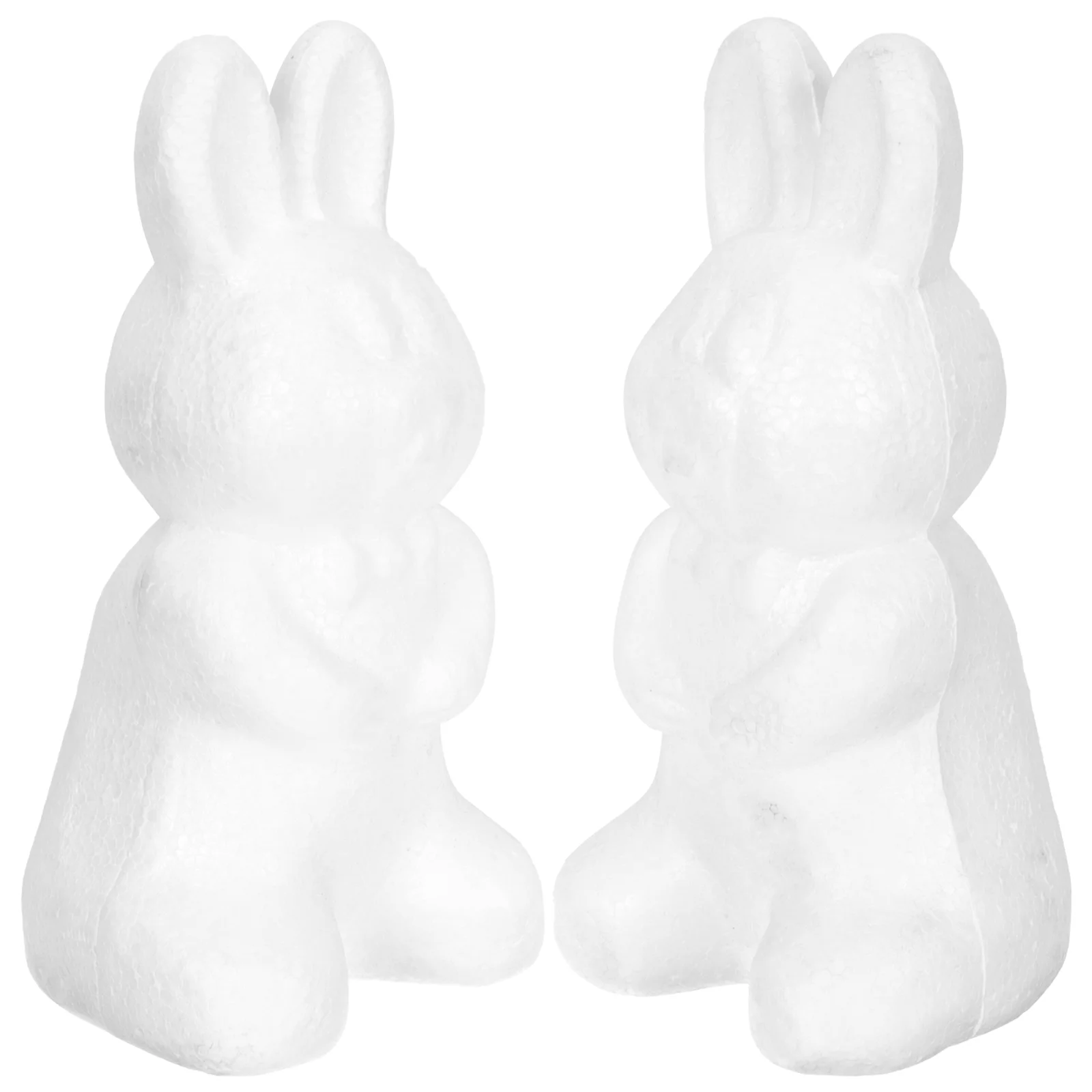 

Foam Rabbit Diy Craft Bunny White Shapes Polystyrene Model Animal Shape Decor Chinese Crafts Flower Animals Mold