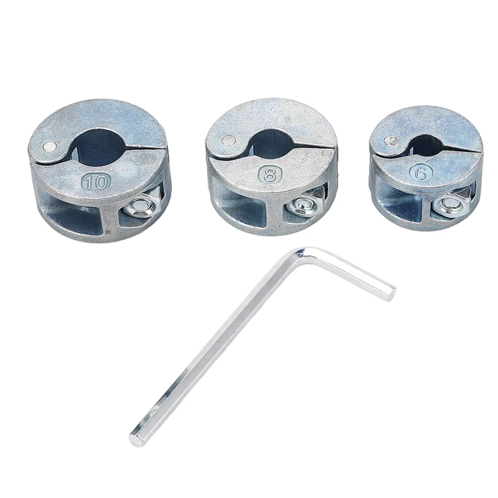 3PcsDrillBitStopperCollarsMetalDrillingDepthStopRingswithHex