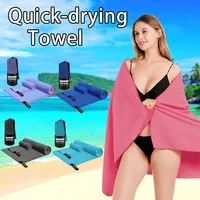 2-pcs Super-absorbent, microfibre quick-drying towel, ultra-soft compact sports towel for swimming, beach, hiking, yoga, travel 1