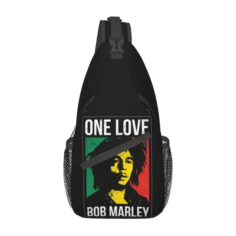 

Jamaica Reggae Rock Bob Marley Sling Chest Crossbody Bag Men Cool Shoulder Backpack for Travel Cycling